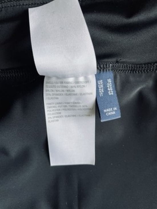 D&Co Beach Womens Black Activewear Shorts Built-In Panties Casual Stretch Sz 16 - Picture 5 of 5